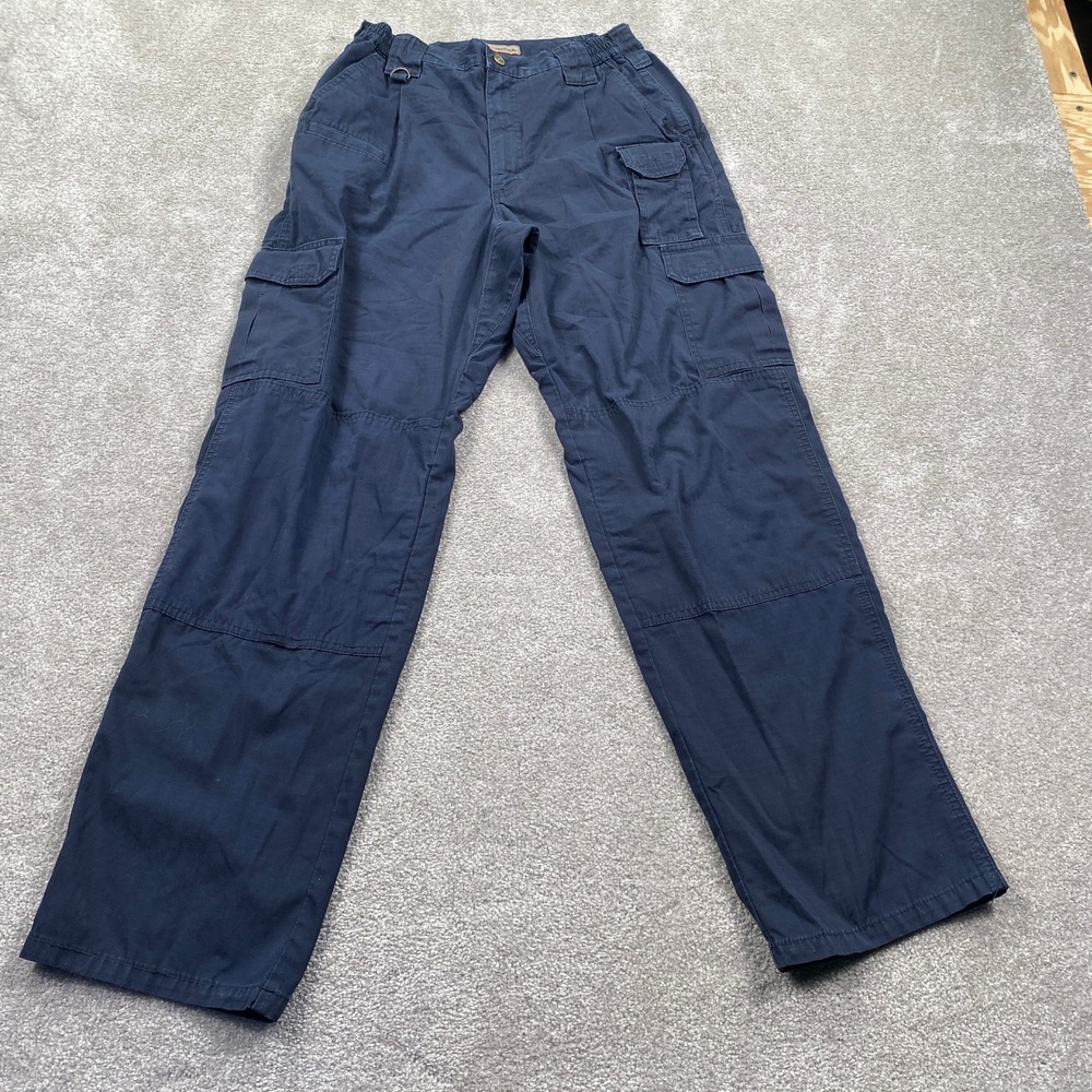 5.11 Tactical Cargo Pants Mens 32 Navy Blue Ripstop Multi-Pocket Utility Pants
